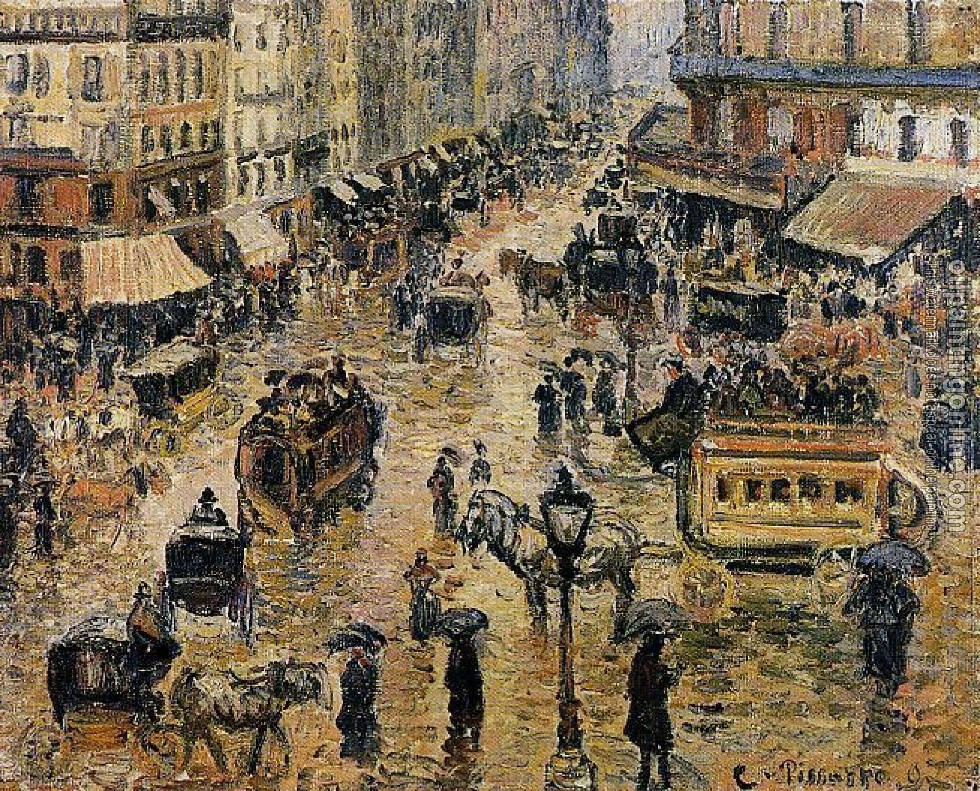Pissarro, Camille - Place du Havre, Paris, Rain